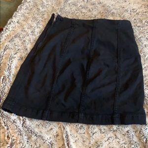 Free People Modern Femme Mini Black Skirt Size 4